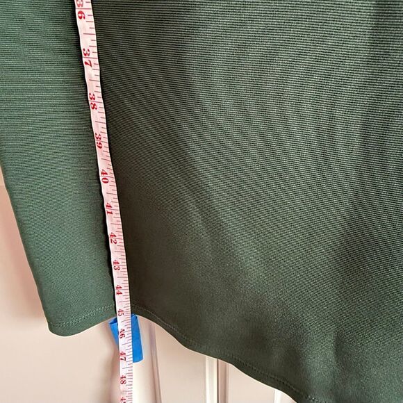 NWT Maggie London flutter sleeves green sheath midi dress Size 6 - Picture 16 of 16